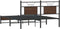 vidaXL - Bedframe - zonder - matras - bewerkt - hout - bruin - eikenkleur - 150x200 - cm