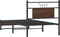 vidaXL - Bedframe - zonder - matras - bewerkt - hout - bruin - eikenkleur - 90x200 - cm