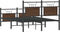 vidaXL - Bedframe - zonder - matras - bewerkt - hout - bruin - eikenkleur - 120x200 - cm