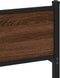 vidaXL - Bedframe - zonder - matras - bewerkt - hout - bruin - eikenkleur - 120x190 - cm
