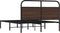 vidaXL - Bedframe - zonder - matras - bewerkt - hout - bruin - eikenkleur - 120x190 - cm