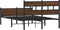 vidaXL - Bedframe - zonder - matras - bewerkt - hout - bruin - eikenkleur - 120x190 - cm