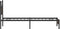 vidaXL - Bedframe - zonder - matras - bewerkt - hout - bruin - eikenkleur - 90x190 - cm