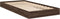 vidaXL - Bedframe - zonder - matras - bewerkt - hout - bruin - eikenkleur - 75x190 - cm