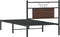 vidaXL - Bedframe - zonder - matras - bewerkt - hout - bruin - eikenkleur - 75x190 - cm
