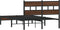 vidaXL - Bedframe - zonder - matras - bewerkt - hout - bruin - eikenkleur - 120x190 - cm