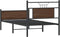 vidaXL - Bedframe - zonder - matras - bewerkt - hout - bruin - eikenkleur - 90x190 - cm