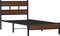 vidaXL - Bedframe - zonder - matras - bewerkt - hout - bruin - eikenkleur - 100x200 - cm