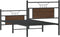 vidaXL - Bedframe - zonder - matras - bewerkt - hout - bruin - eikenkleur - 80x200 - cm