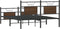 vidaXL - Bedframe - zonder - matras - bewerkt - hout - bruin - eikenkleur - 140x190 - cm