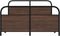 vidaXL - Bedframe - zonder - matras - bewerkt - hout - bruin - eikenkleur - 120x200 - cm