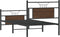 vidaXL - Bedframe - zonder - matras - bewerkt - hout - bruin - eikenkleur - 90x200 - cm