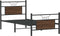 vidaXL - Bedframe - zonder - matras - bewerkt - hout - bruin - eikenkleur - 90x190 - cm