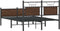 vidaXL - Bedframe - zonder - matras - bewerkt - hout - bruin - eikenkleur - 120x200 - cm
