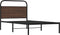 vidaXL - Bedframe - zonder - matras - bewerkt - hout - bruin - eikenkleur - 90x200 - cm