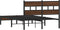 vidaXL - Bedframe - zonder - matras - bewerkt - hout - bruin - eikenkleur - 120x200 - cm