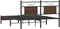 vidaXL - Bedframe - zonder - matras - bewerkt - hout - bruin - eikenkleur - 140x200 - cm