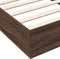 vidaXL - Bedframe - zonder - matras - bewerkt - hout - bruin - eikenkleur - 90x190 - cm