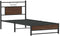 vidaXL - Bedframe - zonder - matras - bewerkt - hout - bruin - eikenkleur - 90x200 - cm