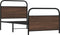vidaXL - Bedframe - zonder - matras - bewerkt - hout - bruin - eikenkleur - 90x200 - cm