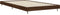 vidaXL - Bedframe - zonder - matras - bewerkt - hout - bruin - eikenkleur - 90x200 - cm
