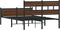 vidaXL - Bedframe - zonder - matras - bewerkt - hout - bruin - eikenkleur - 120x200 - cm
