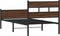 vidaXL - Bedframe - zonder - matras - bewerkt - hout - bruin - eikenkleur - 90x200 - cm