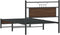 vidaXL - Bedframe - zonder - matras - bewerkt - hout - bruin - eikenkleur - 100x190 - cm