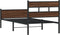 vidaXL - Bedframe - zonder - matras - bewerkt - hout - bruin - eikenkleur - 75x190 - cm