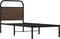 vidaXL - Bedframe - zonder - matras - bewerkt - hout - bruin - eikenkleur - 80x200 - cm