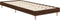 vidaXL - Bedframe - zonder - matras - bewerkt - hout - bruin - eikenkleur - 75x190 - cm