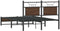 vidaXL - Bedframe - zonder - matras - bewerkt - hout - bruin - eikenkleur - 120x200 - cm