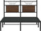 vidaXL - Bedframe - zonder - matras - bewerkt - hout - bruin - eikenkleur - 120x190 - cm