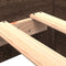 vidaXL - Bedframe - zonder - matras - bewerkt - hout - bruin - eikenkleur - 90x190 - cm