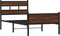 vidaXL - Bedframe - zonder - matras - bewerkt - hout - bruin - eikenkleur - 90x190 - cm