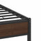 vidaXL - Bedframe - zonder - matras - bewerkt - hout - bruin - eikenkleur - 120x190 - cm