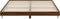 vidaXL - Bedframe - zonder - matras - bewerkt - hout - bruin - eikenkleur - 120x200 - cm