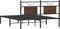 vidaXL - Bedframe - zonder - matras - bewerkt - hout - bruin - eikenkleur - 140x200 - cm