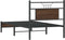 vidaXL - Bedframe - zonder - matras - bewerkt - hout - bruin - eikenkleur - 90x200 - cm
