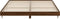 vidaXL - Bedframe - zonder - matras - bewerkt - hout - bruin - eikenkleur - 160x200 - cm