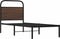 vidaXL - Bedframe - zonder - matras - bewerkt - hout - bruin - eikenkleur - 75x190 - cm