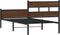vidaXL - Bedframe - zonder - matras - bewerkt - hout - bruin - eikenkleur - 90x190 - cm