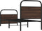 vidaXL - Bedframe - zonder - matras - bewerkt - hout - bruin - eikenkleur - 80x200 - cm