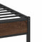 vidaXL - Bedframe - zonder - matras - bewerkt - hout - bruin - eikenkleur - 80x200 - cm