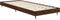 vidaXL - Bedframe - zonder - matras - bewerkt - hout - bruin - eikenkleur - 75x190 - cm