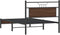 vidaXL - Bedframe - zonder - matras - bewerkt - hout - bruin - eikenkleur - 100x190 - cm