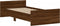 vidaXL - Bedframe - zonder - matras - bewerkt - hout - bruin - eikenkleur - 100x200 - cm