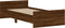 vidaXL - Bedframe - zonder - matras - bewerkt - hout - bruin - eikenkleur - 90x190 - cm
