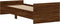 vidaXL - Bedframe - zonder - matras - bewerkt - hout - bruin - eikenkleur - 75x190 - cm
