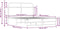 vidaXL - Bedframe - zonder - matras - bewerkt - hout - gerookt - eiken - 135x190 - cm